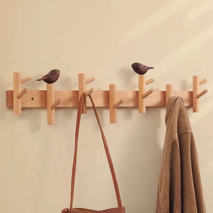 Porte manteau mural décoratif avec oiseaux - RAMILLA