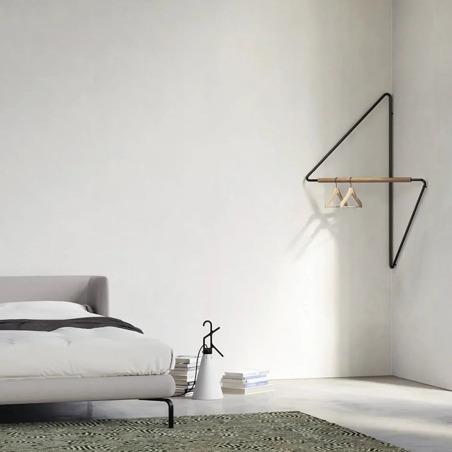 Porte manteau mural d’angle style moderne - VERTEX